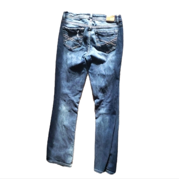 Aeropostale chelsea bootcut 2 short blue jeans - Picture 4 of 4